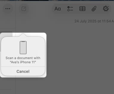 Scan document with your iPhone