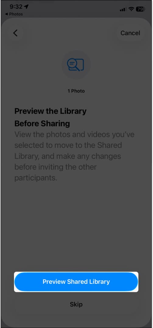 Select preview Shared Library