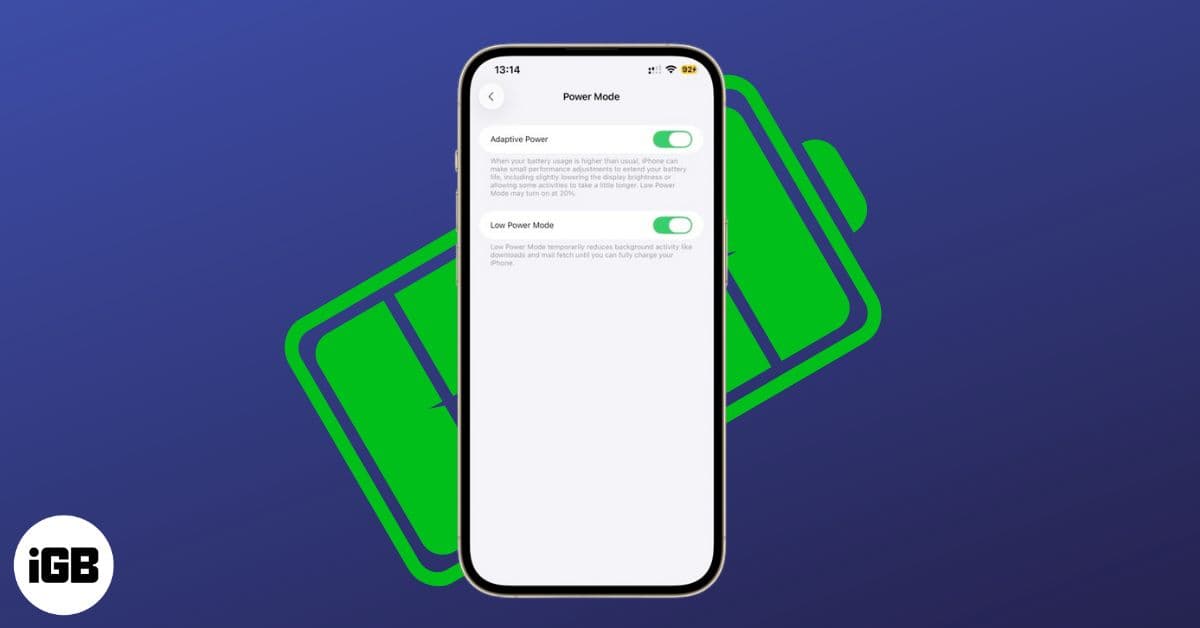 Adaptive Power vs Low Power Mode on iPhone: Which is Better