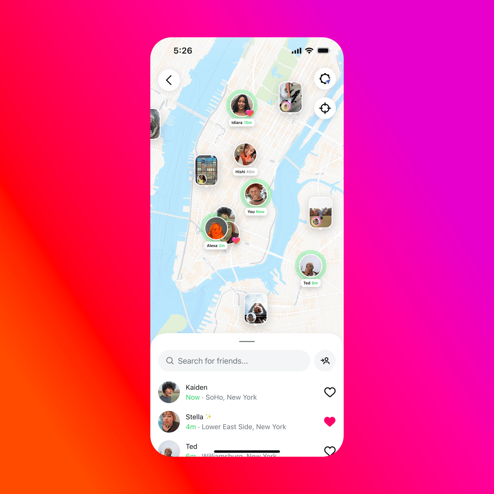 Find Friends with Instagram Map