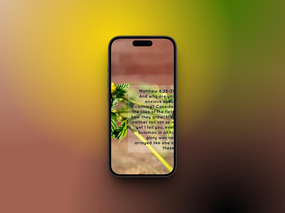 Floral Botanical Theme Bible Verse Wallpapers