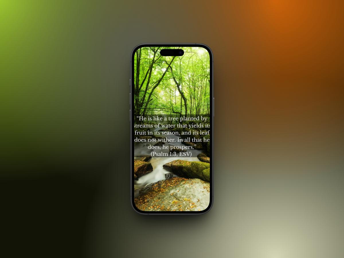 Floral Botanical Theme Bible Verse Wallpapers