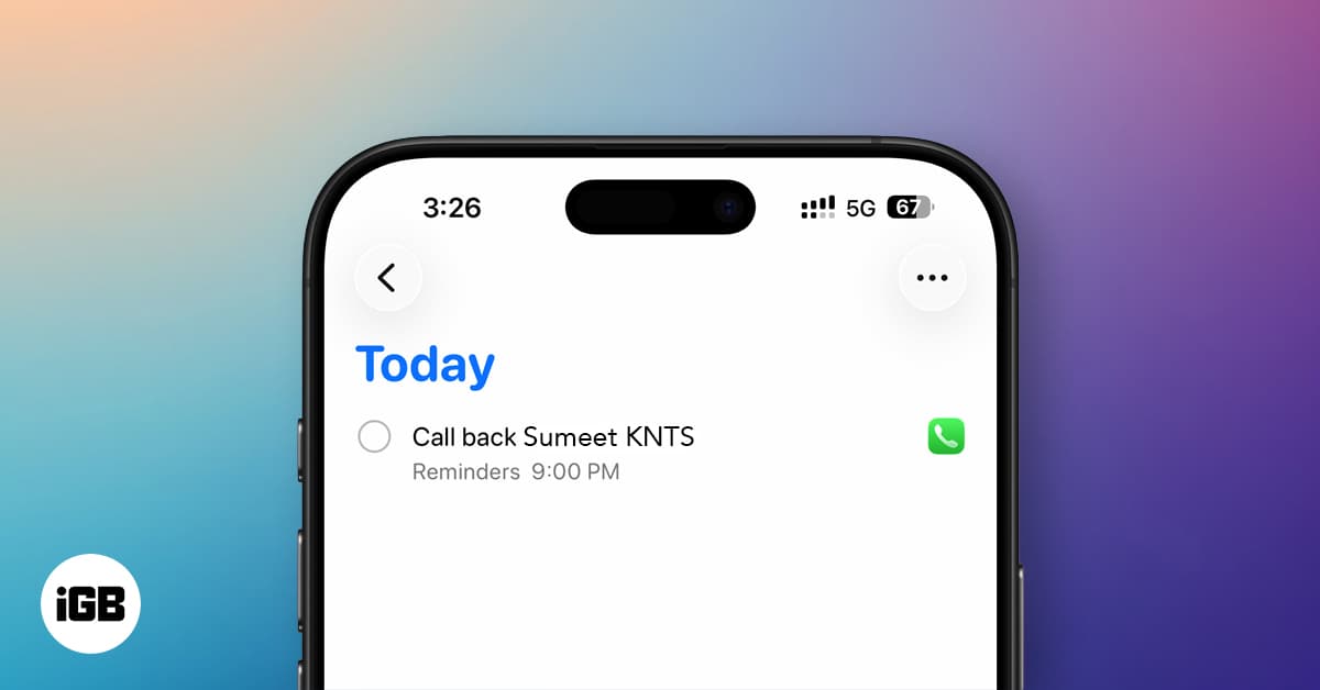iOS 26 Callback Reminder: Never Forget to Return a Call