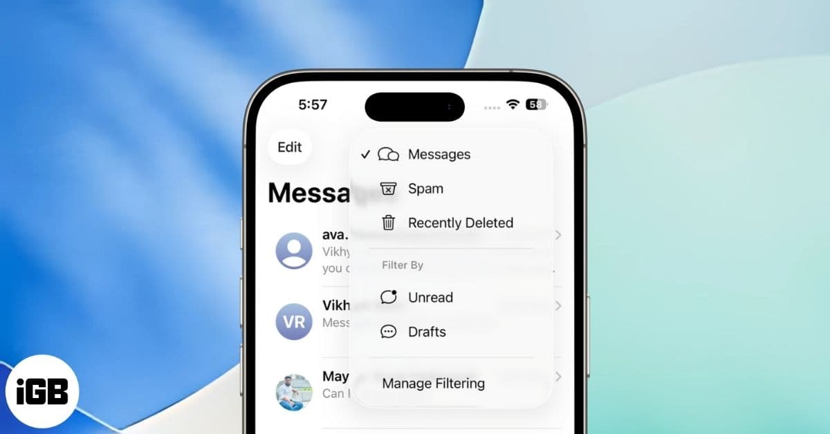 iOS 26 Drafts Filter in Messages: Never Lose Unsent Texts