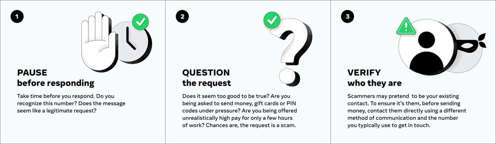 WhatsApp Scam Safety Tips by Meta