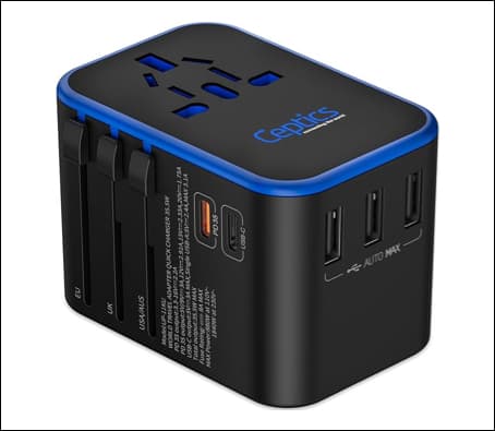 Ceptics Universal 35W international power Adapter