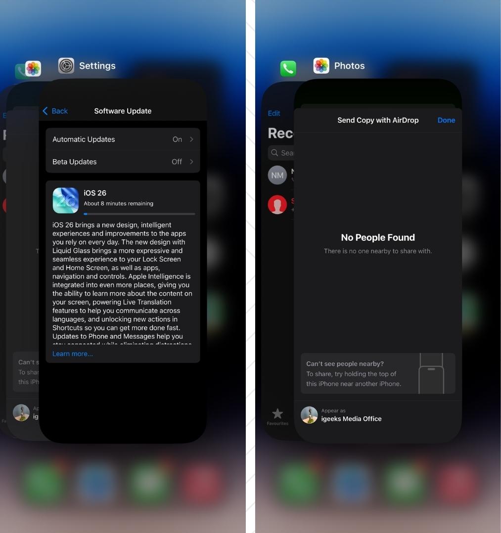 Force Quit the Settings App