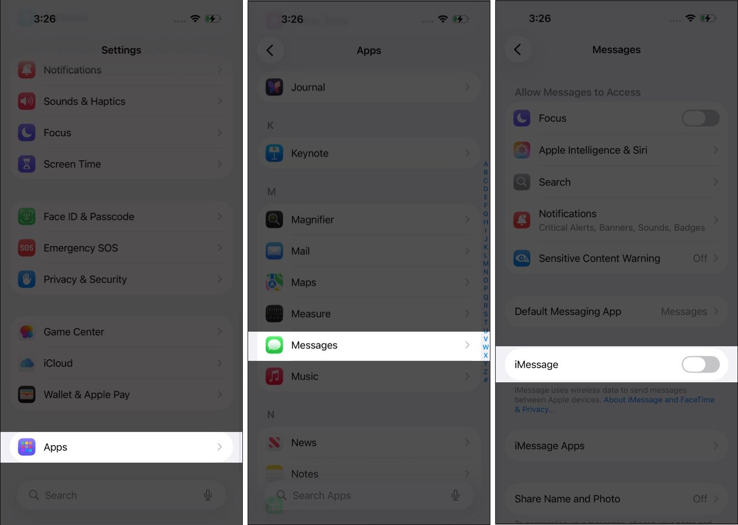 Open Settings go to Apps select Messages and turn off iMessage