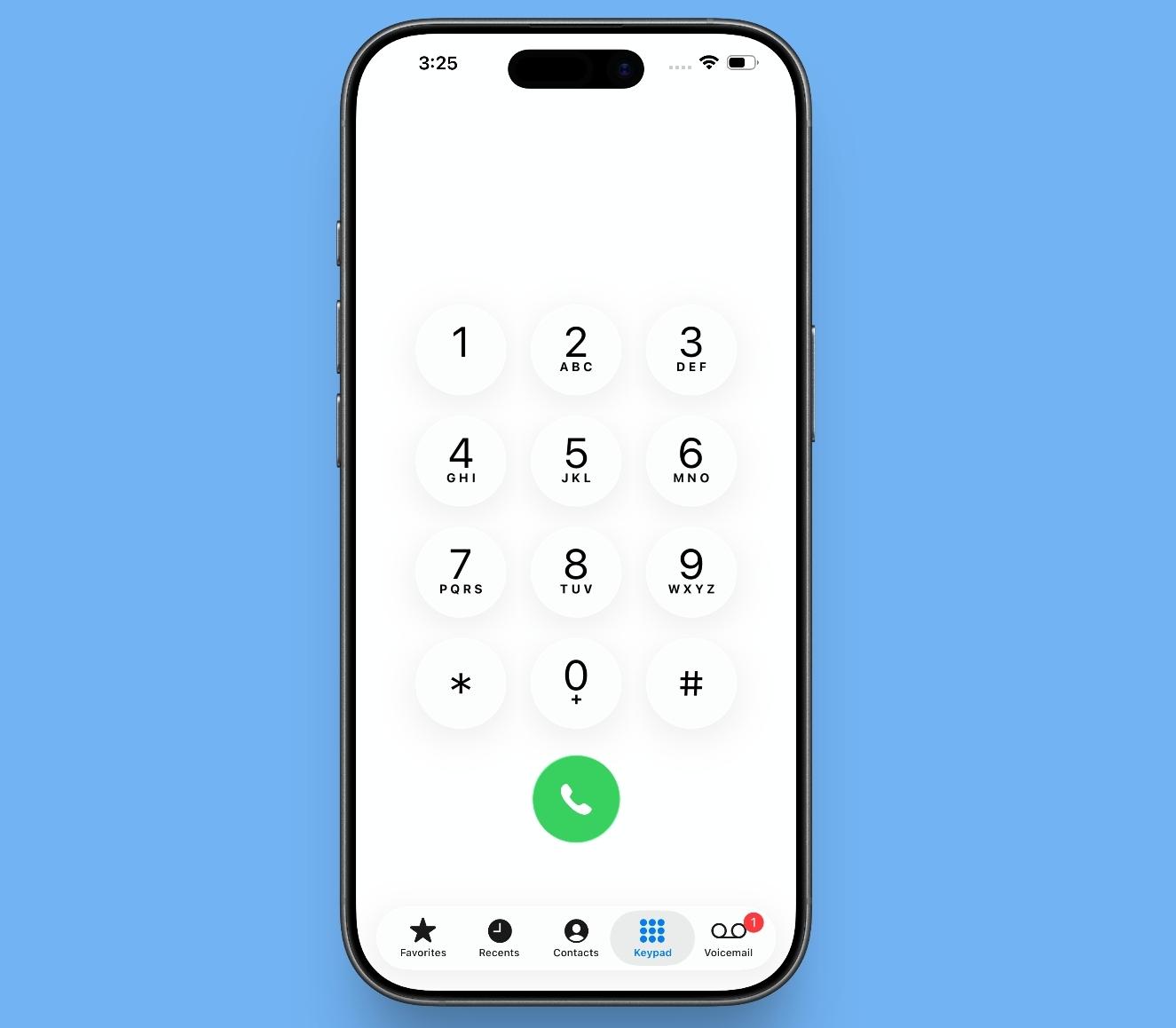 Phone App in iOS 261