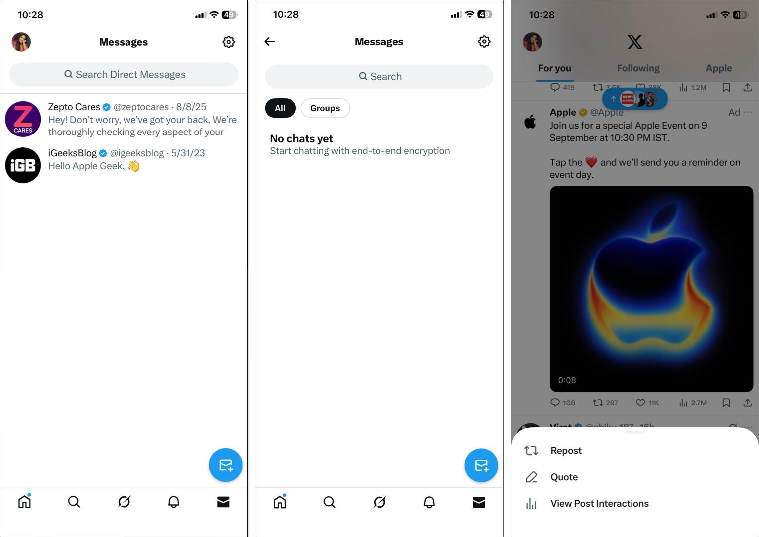 Use likes retweets and quote tweets on Twitter