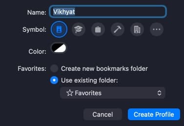 Click Create Profile once you’re done.