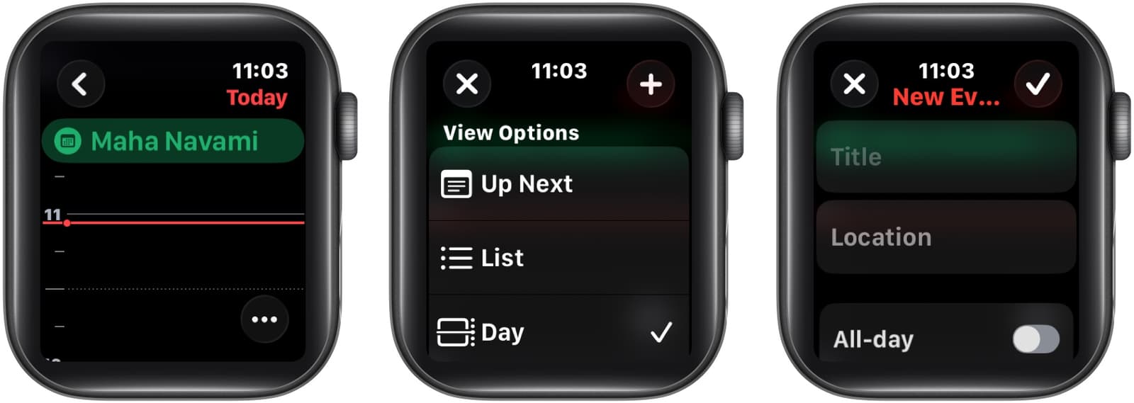 How to add calendar events on the Apple Watch