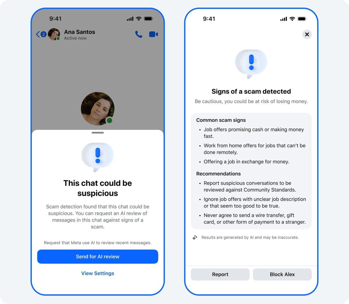 Messenger Scam Warning