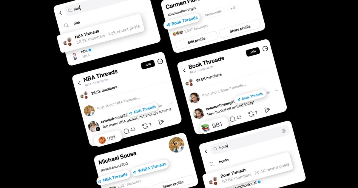 Threads Rolls Out 100+ Topic Communities to Rival X and Reddit