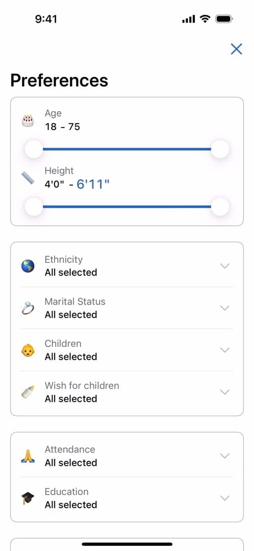 iSunday Preferences
