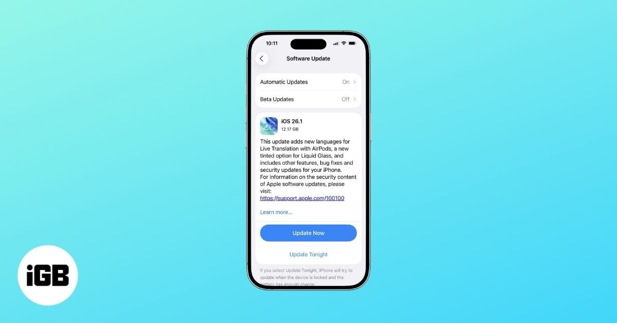 Everything New in iOS 26.1: New Tweaks, Fixes, and Features
