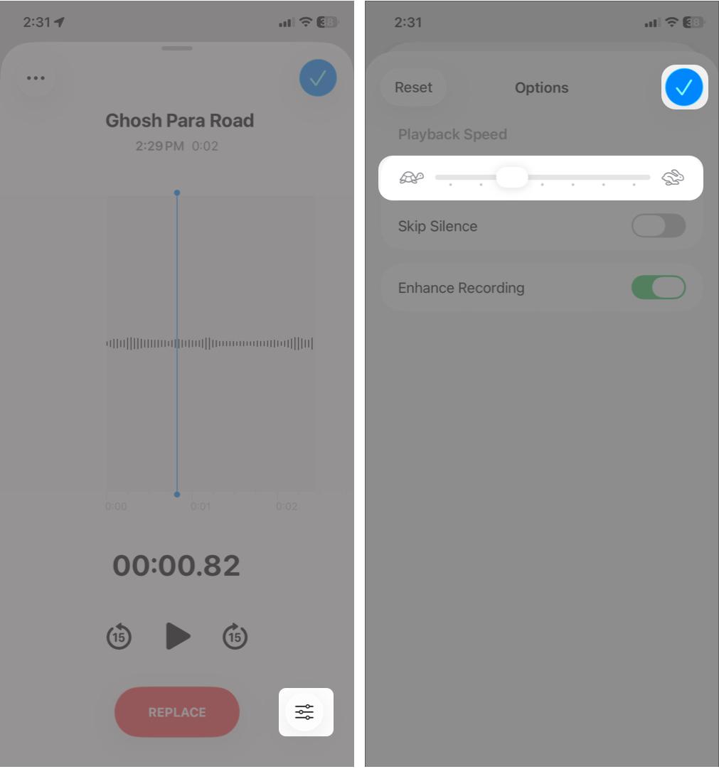 Change Playback Speed