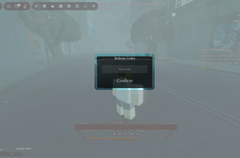 Paste the Code Into the Text Box and Press Confirm Button