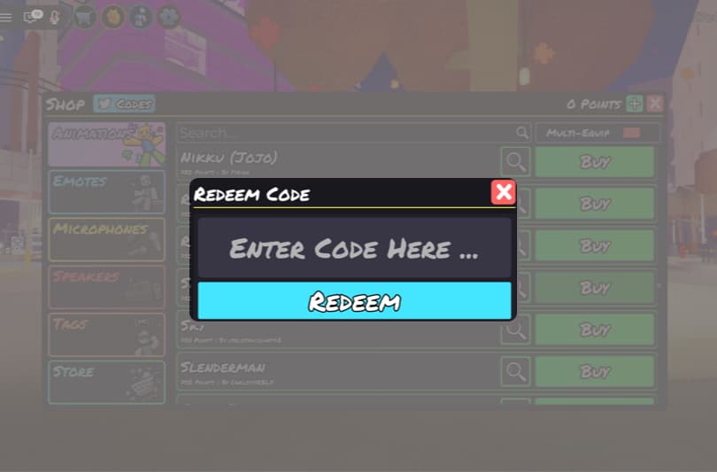 Type or paste your code and click REDEEM to claim your rewards