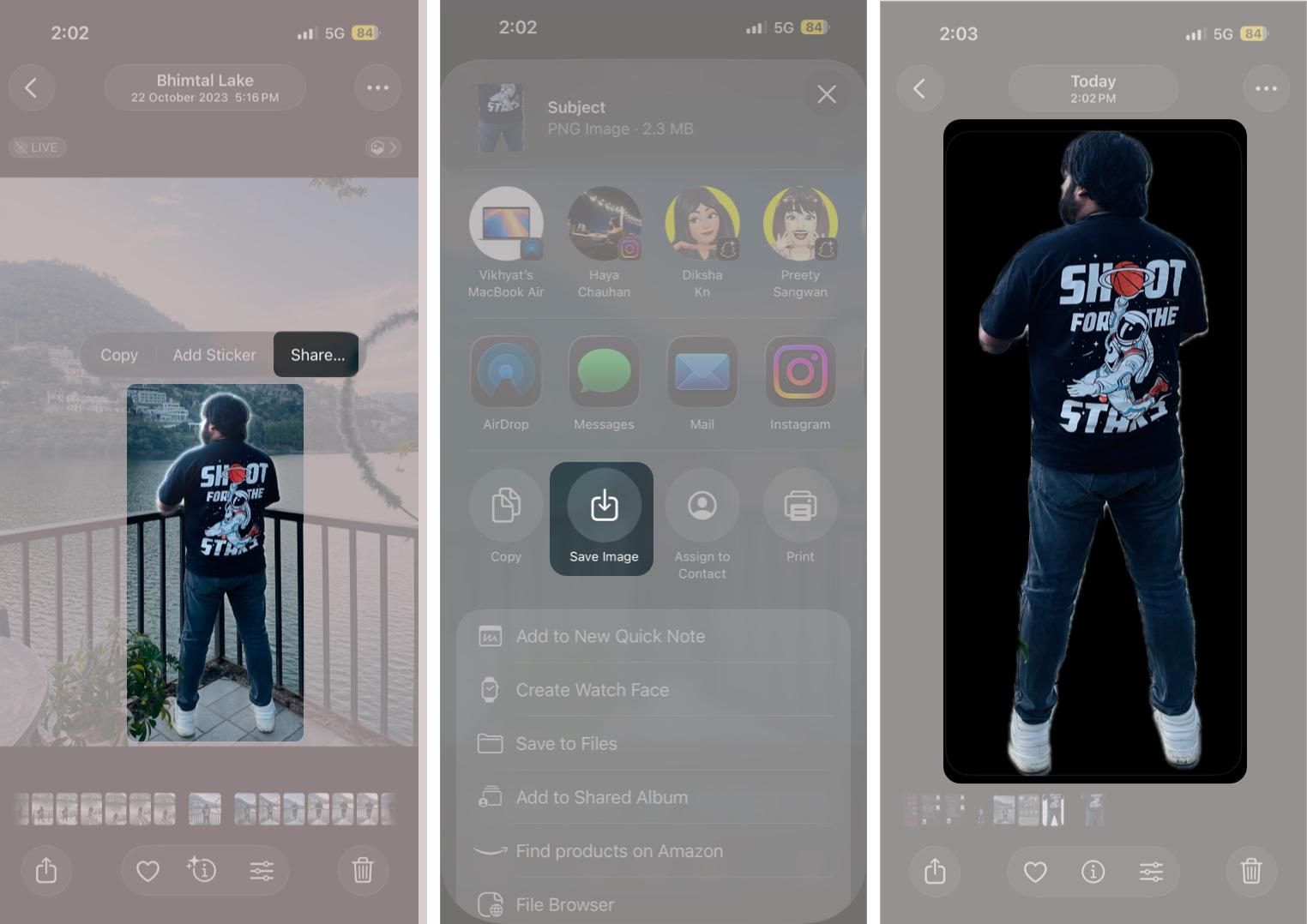 Using the Photos App Remove the Background