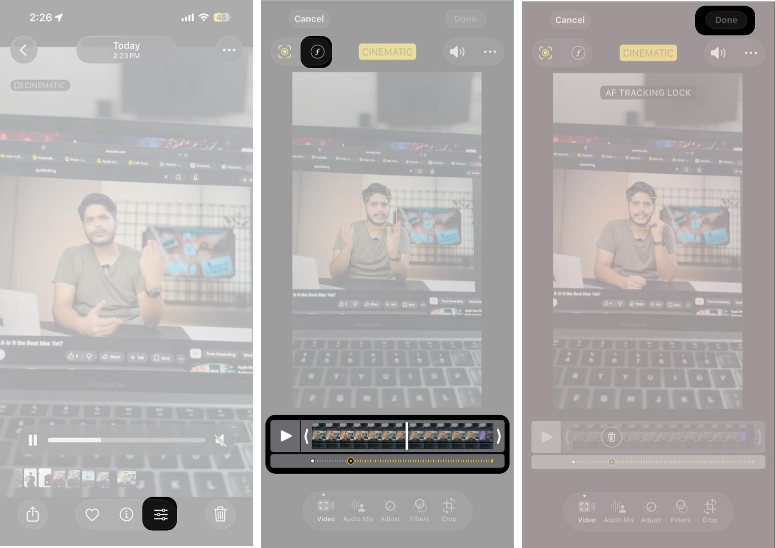 Edit a Cinematic Video on iPhone