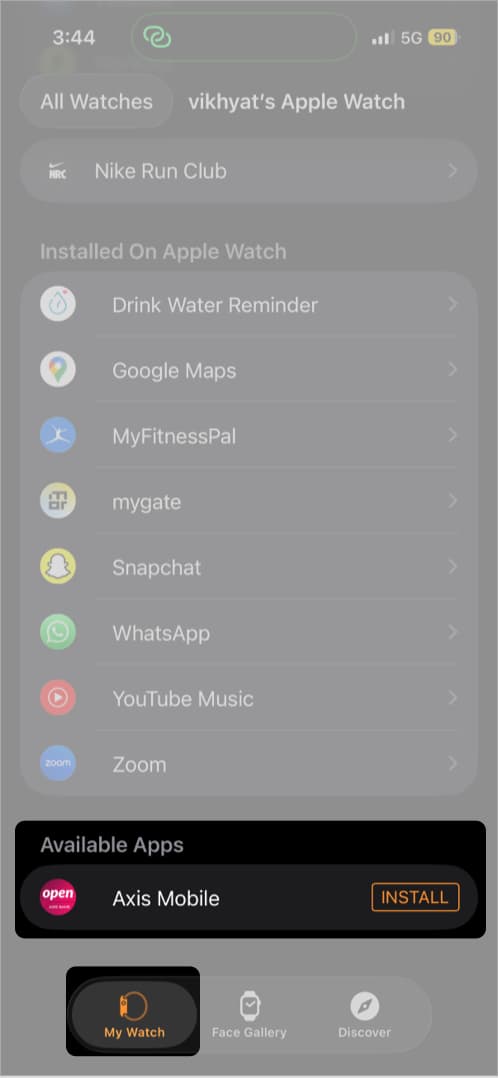 Install Apps Using the Watch App on iPhone