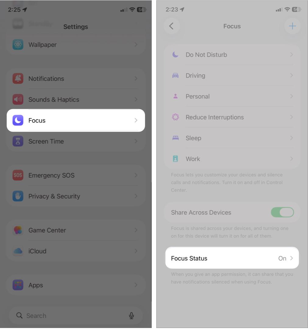 Turn Off Focus Mode