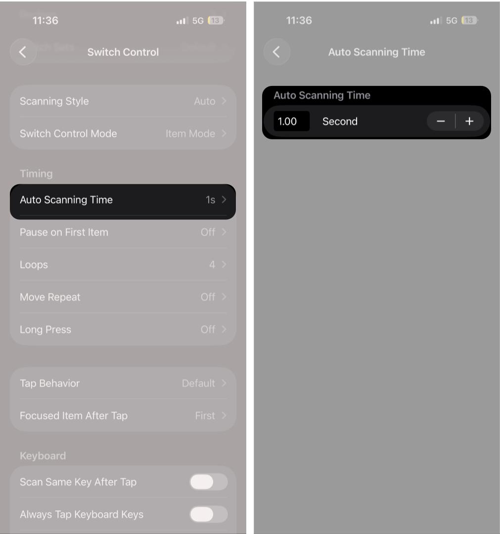 Adjust Scanning Speed and Timing