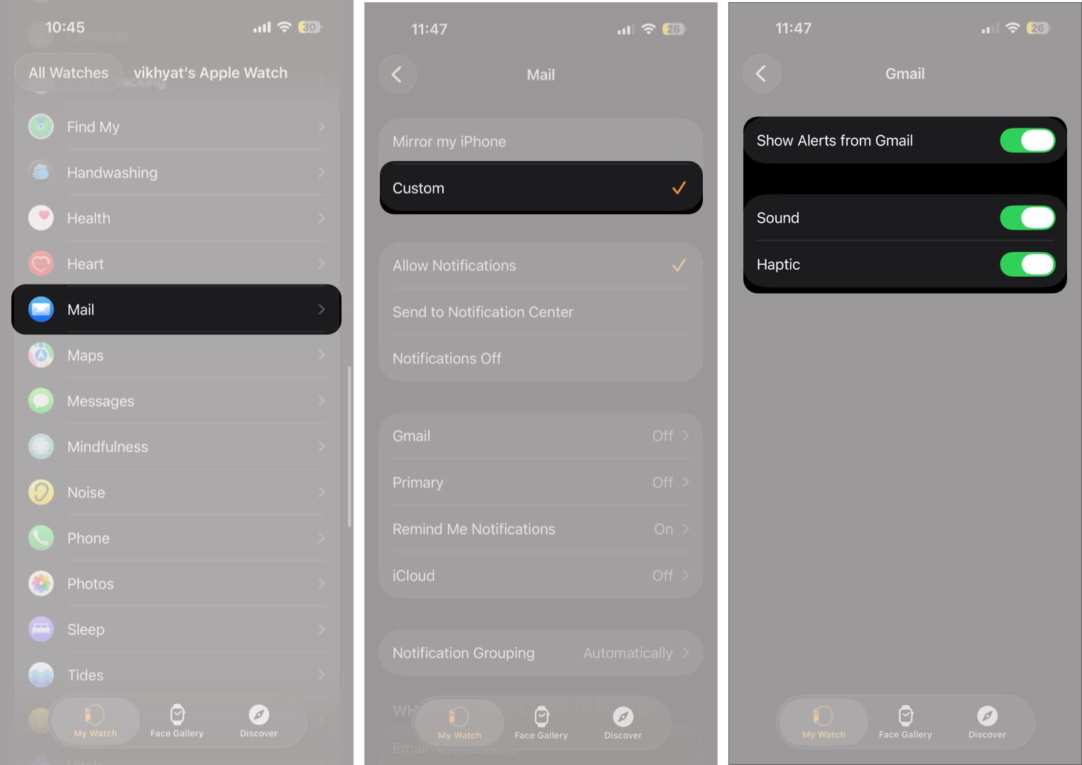 Customize Mail Notifications for Priority Emails