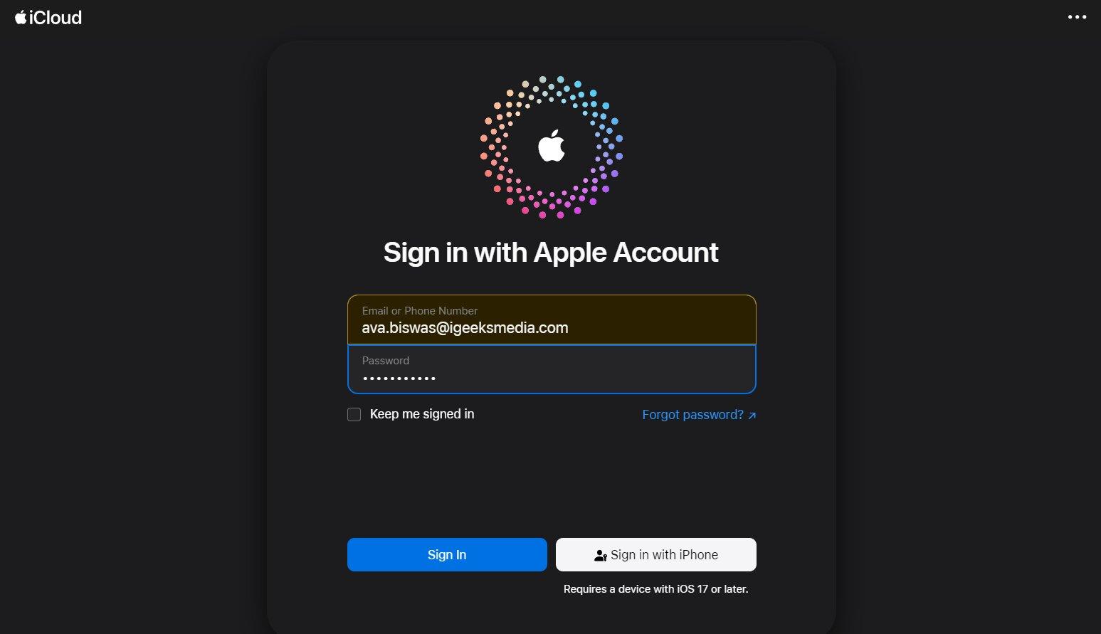 Enter Email Address Or Phone Number Then Tap Continue