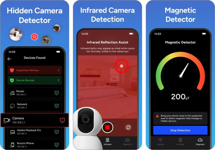 Hidden Camera Detector - Peek