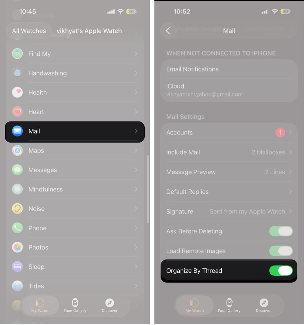 Organize email Conversations by Thread