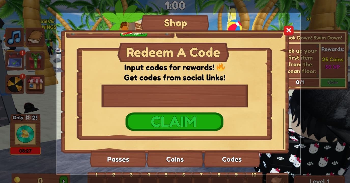 Press Redeem or Claim to Receive Your Reward