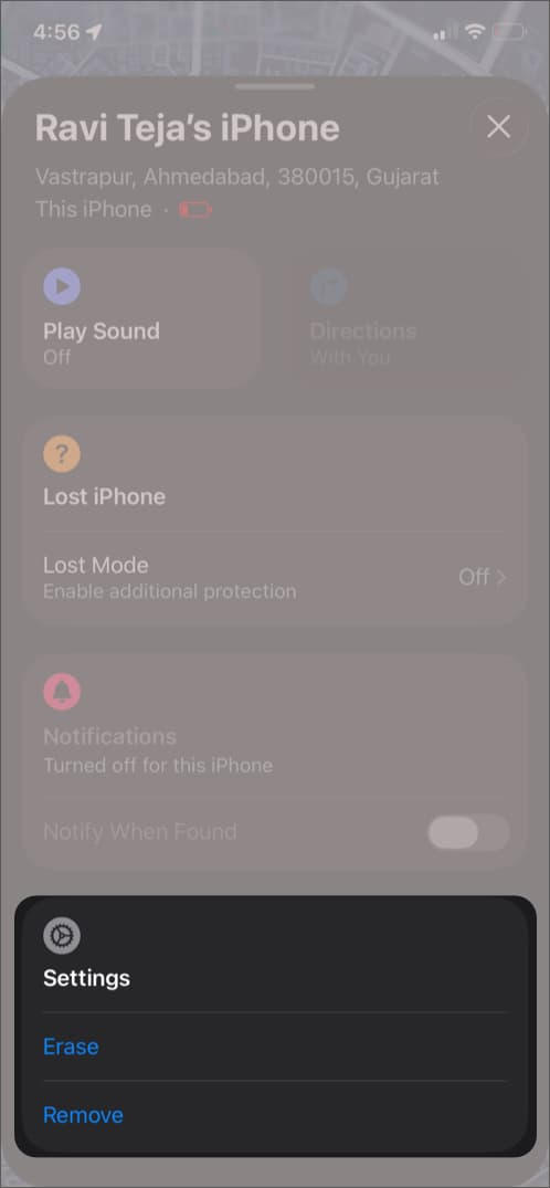 Remotely Erase the Device
