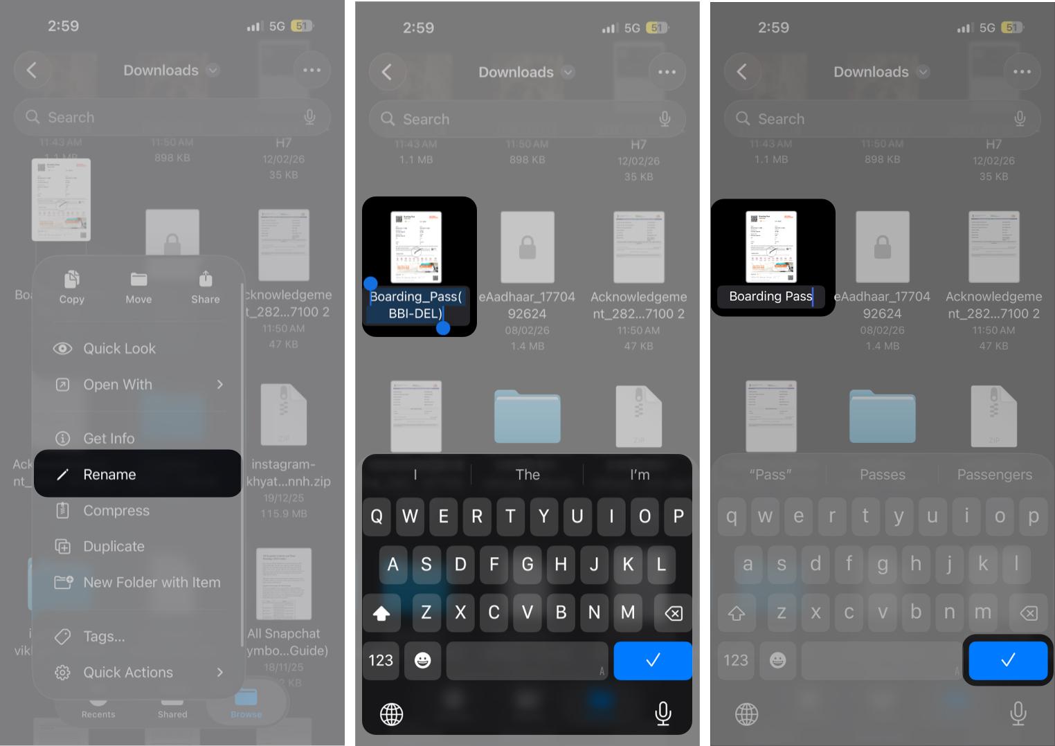 Rename Files Using the Files App