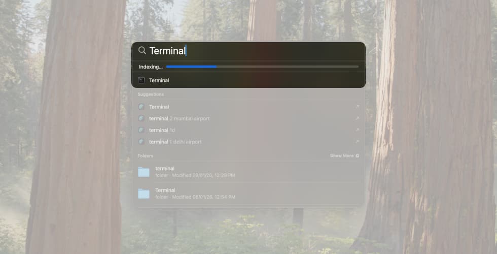 Ress Command + Space on Your Keyboard and Type Terminal.