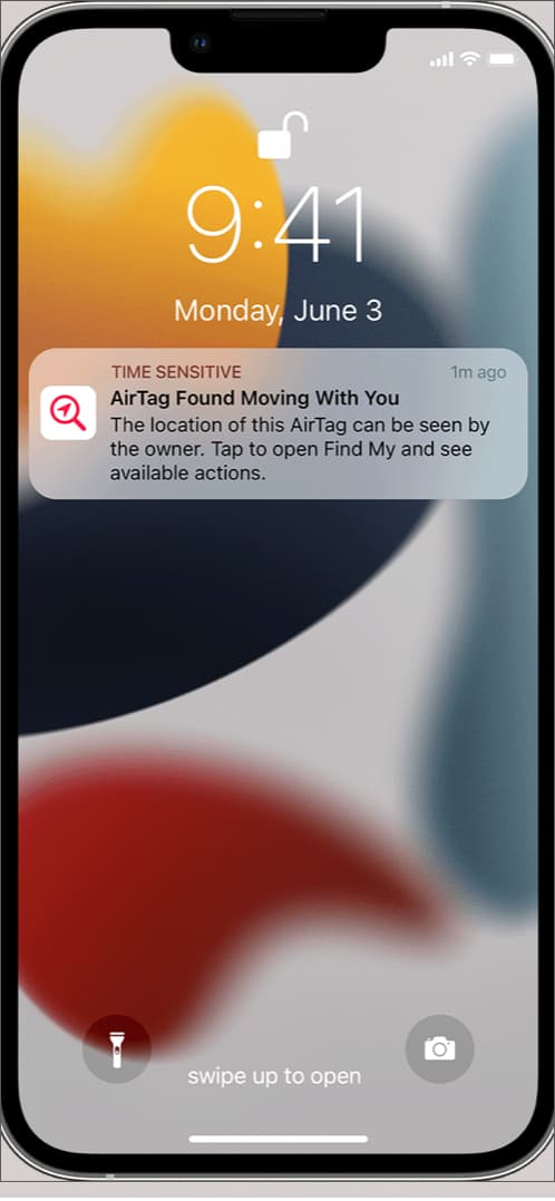Tracking Notification On iPhone