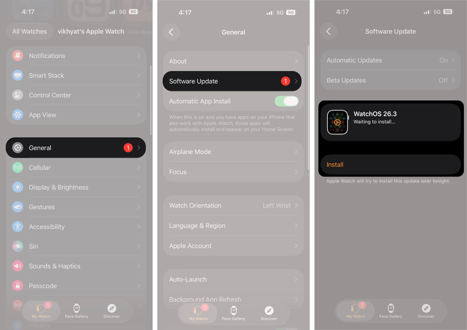 Update to the Latest watchOS Version