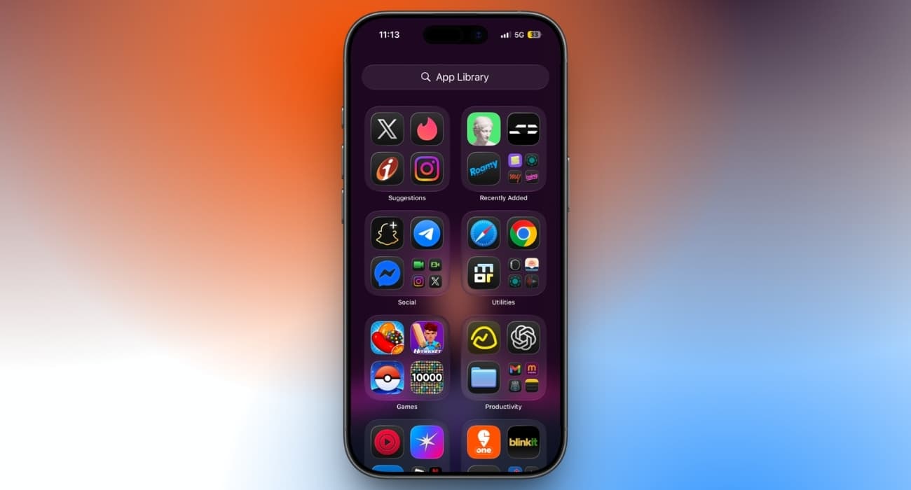 App Library iPhone Feature