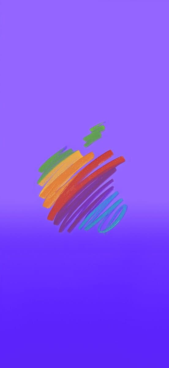Apple-50th-anniversary-logo-wallpaper-Purple