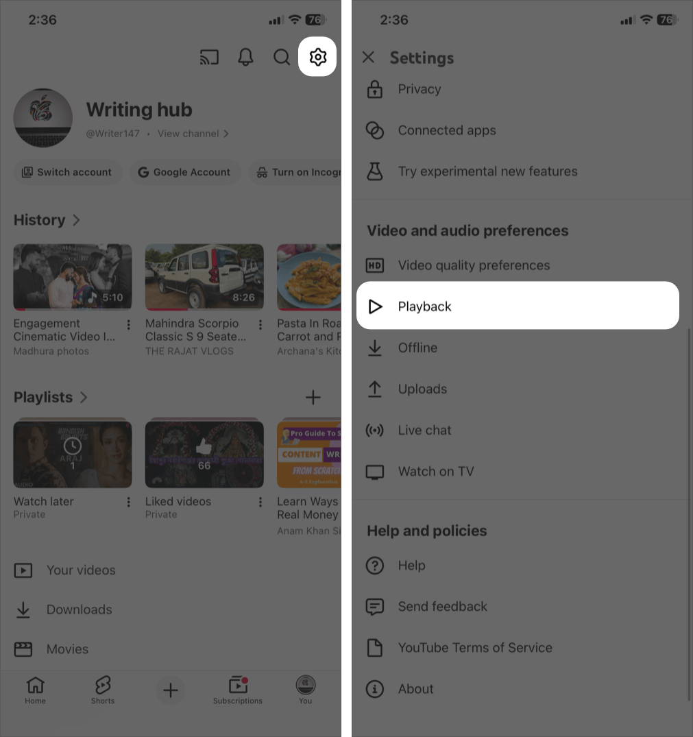 Disable Previews on YouTube via Setting