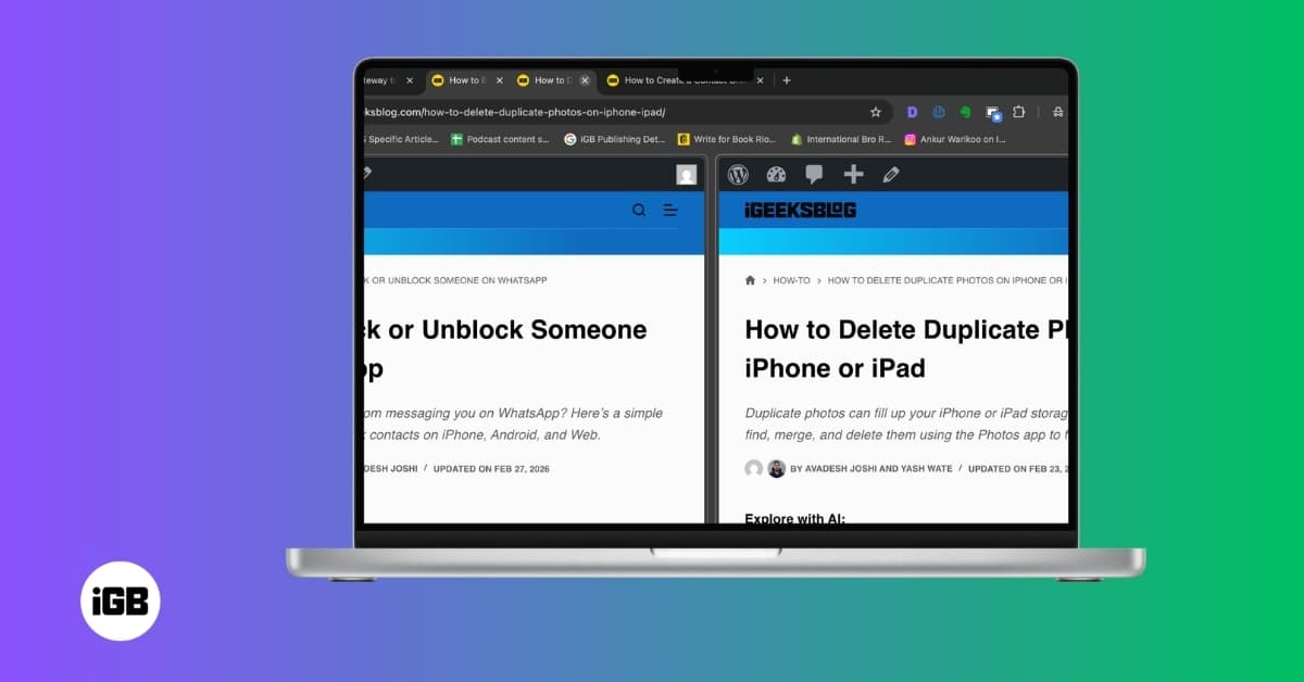 This Chrome Feature Lets You View Two Web Pages in One Tab on Mac