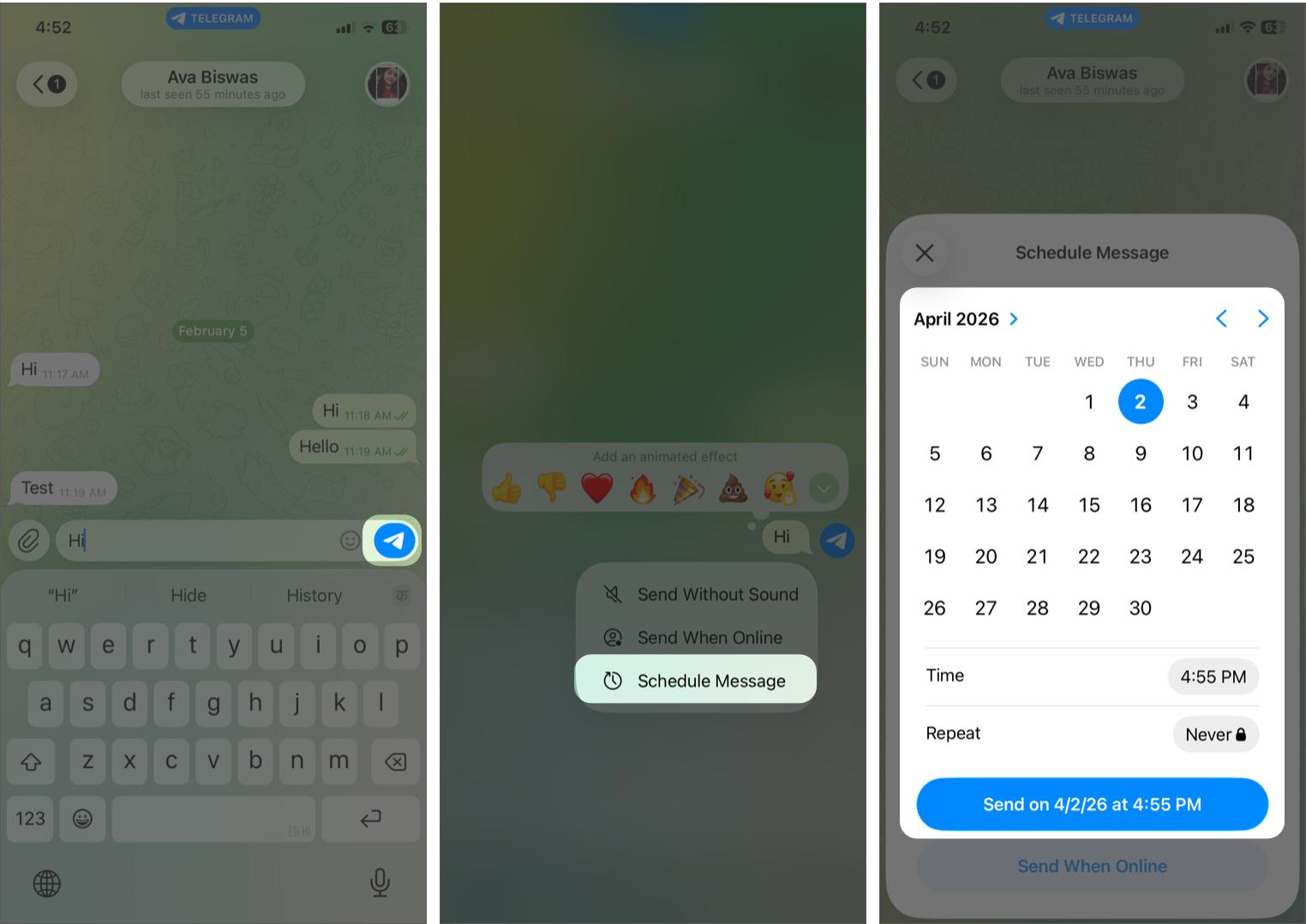 Scheduled Messages