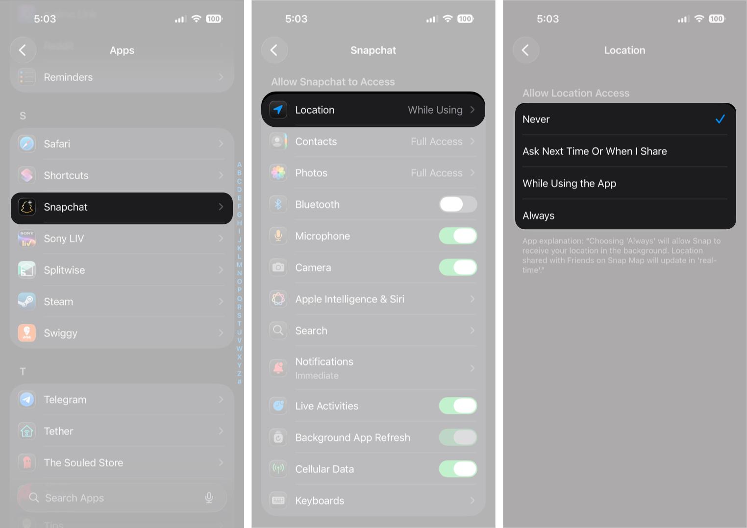 Turn Off Location Entirely from Phone Settings