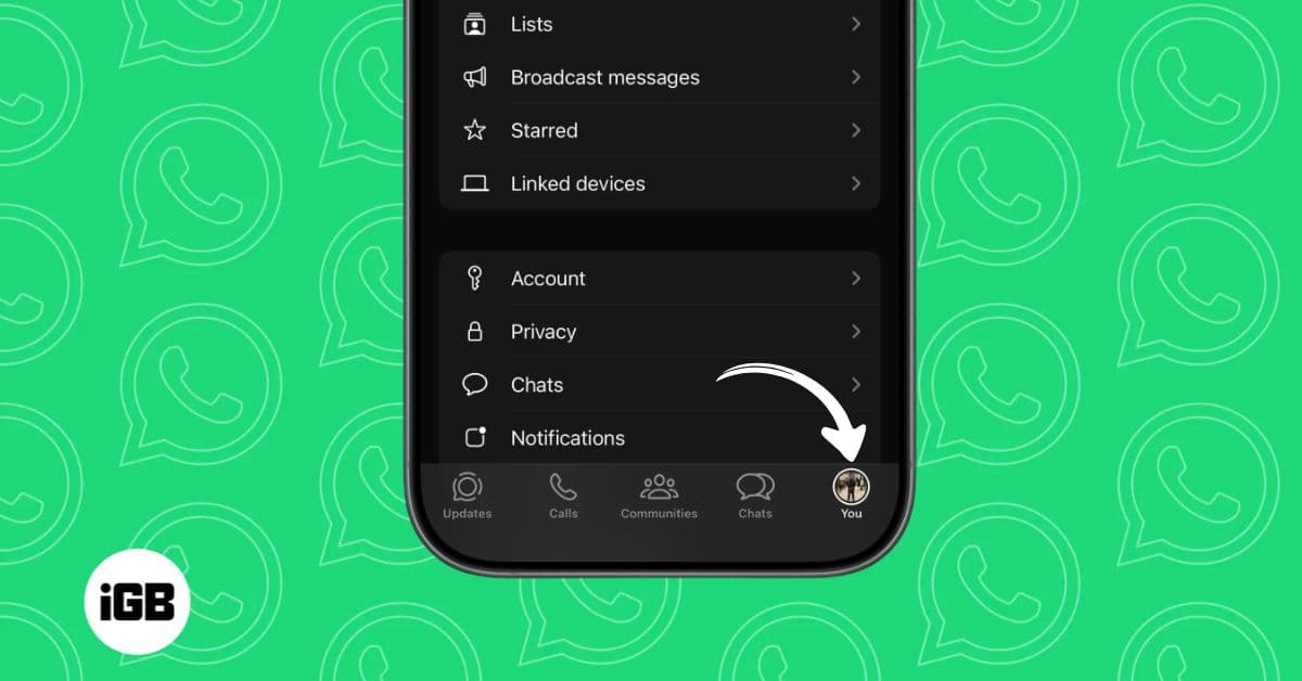 WhatsApp Introduces New ‘You’ Profile Tab on iPhone