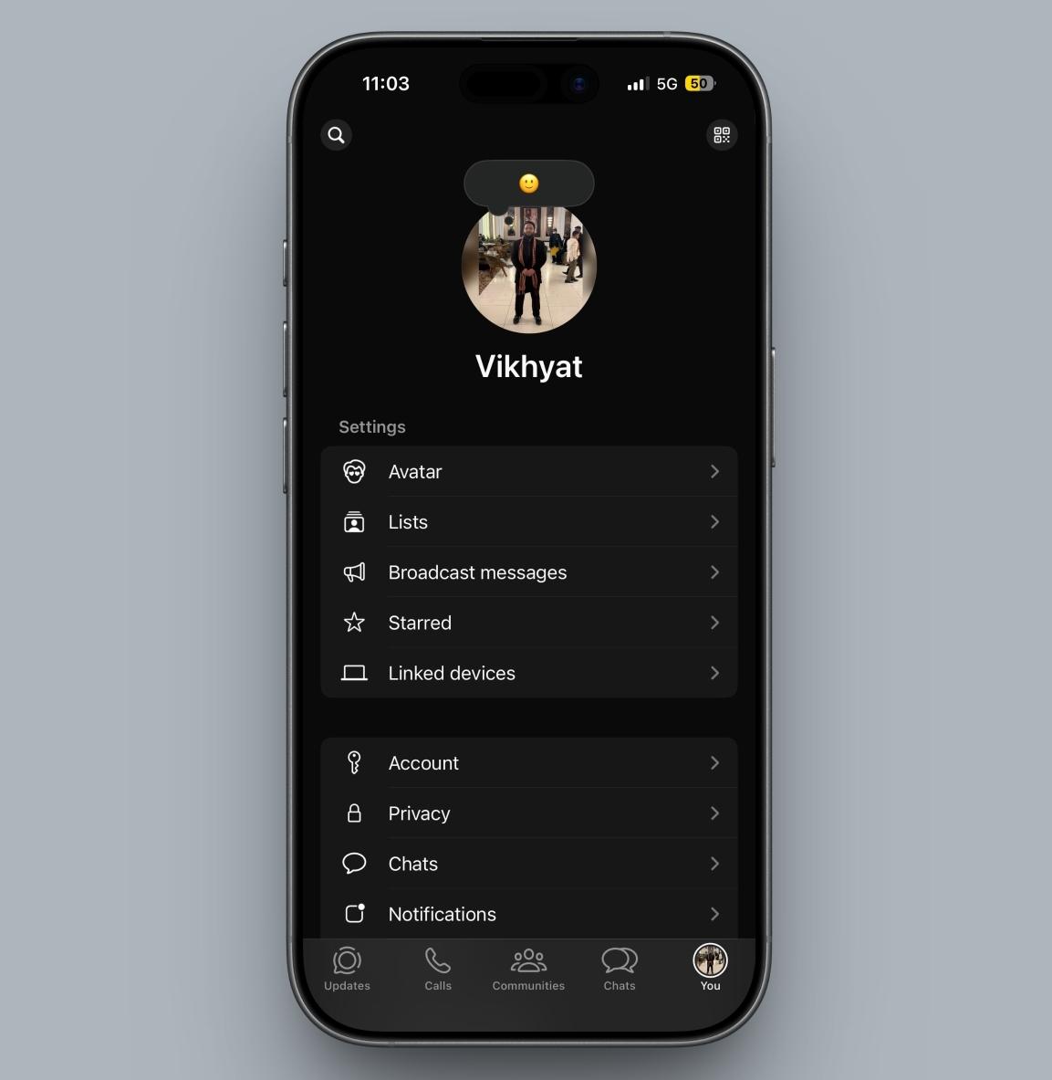WhatsApp New Profile-Focused Tab Appears in Bottom Bar
