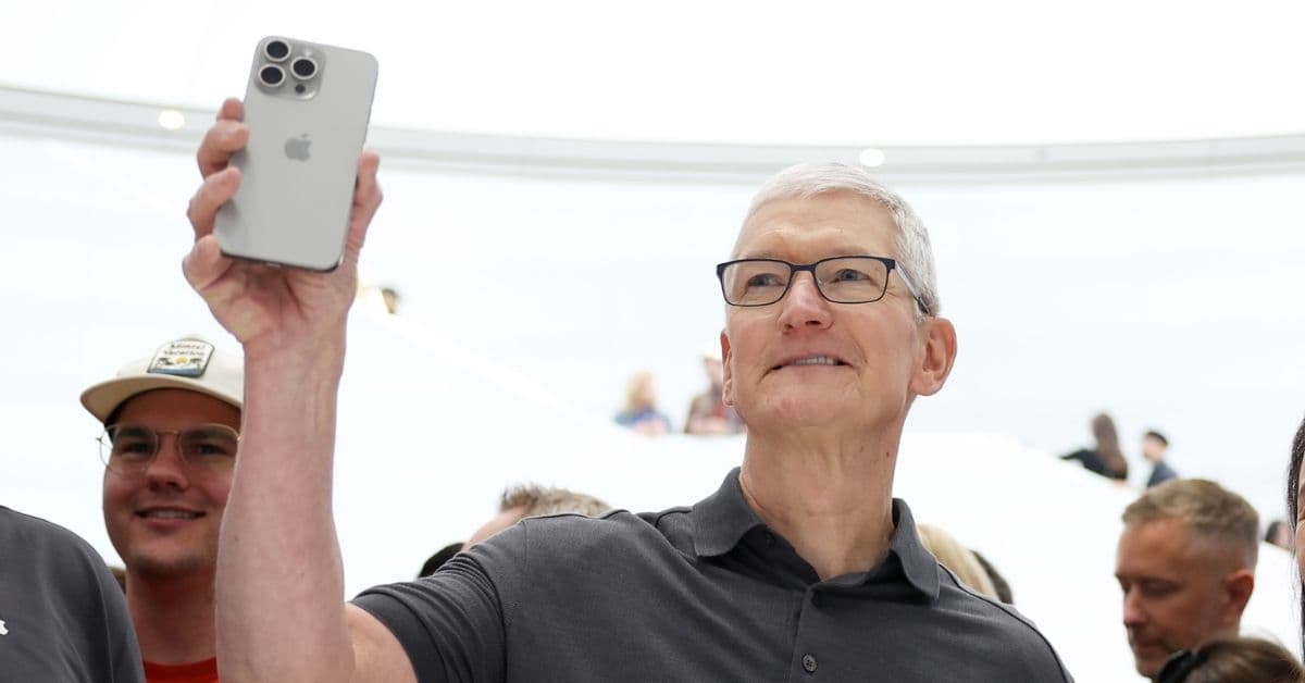 At Apple’s 50-year anniversary, Tim Cook’s favorite moment feels exactly what you’d expect
