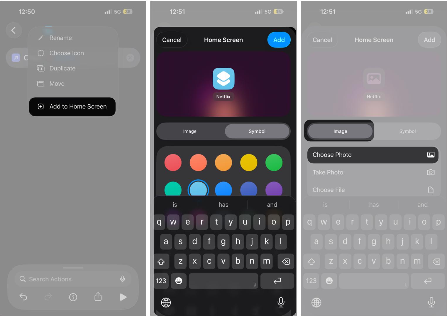 Customizing Home Screen Icons