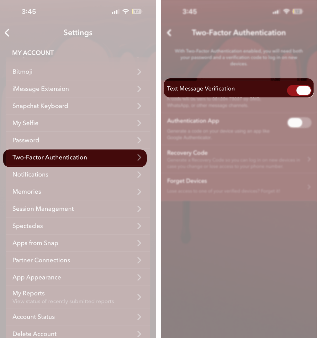 Enabled two-factor authentication