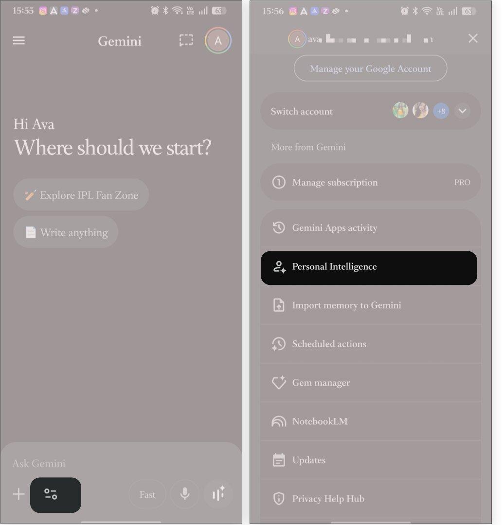 Enabling Gemini Personal Intelligence